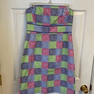 Vineyard Vines Multicolor Strapless Dress